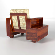 Jorvian Suede 5 Seater Solid Wood Sofa (Honey Finish)