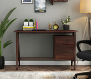 Brenvian Sheesham Wood Study Table (Walnut Finish)