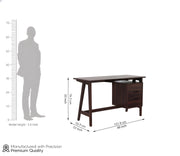 Brenvian Sheesham Wood Study Table (Walnut Finish)