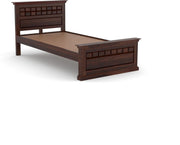 Golveris Sheesham Wood Single Size Bed (Honey Finish)