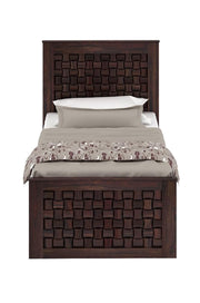 Fandoris Sheesham Wood Single Size Bed (Honey Finish)