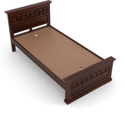 Golveris Sheesham Wood Single Size Bed (Honey Finish)