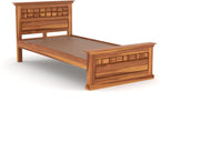 Golveris Sheesham Wood Single Size Bed (Honey Finish)