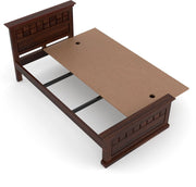Golveris Sheesham Wood Single Size Bed (Honey Finish)