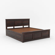 Yovathor Sheesham Wood King Size Bed With Storage (Walnut Finish)