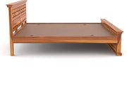 Novren Sheesham Wood King Size Bed Without Storage (Honey Finish)