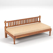 Xandorien Sheesham Wood Divan with Mattress (Honey Finish)