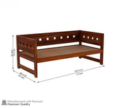 Craxion Sheesham Wood Divan with Mattress (Honey Finish)