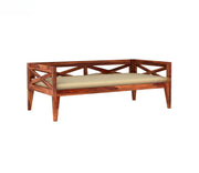 Asenthor Sheesham Wood Divan with Mattress (Honey Finish)
