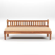 Xandorien Sheesham Wood Divan with Mattress (Honey Finish)