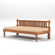 Xandorien Sheesham Wood Divan with Mattress (Honey Finish)