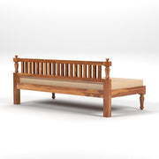 Xandorien Sheesham Wood Divan with Mattress (Honey Finish)