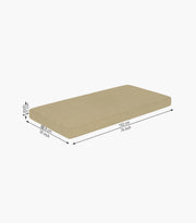 Borvethis Sheesham Wood Divan with Mattress (Honey Finish)