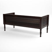 Zevorius Sheesham Wood Divan with Mattress (Honey Finish)