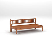 Xandorien Sheesham Wood Divan with Mattress (Honey Finish)