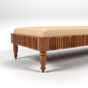 Yalvion Sheesham Wood Divan with Mattress (Honey Finish)
